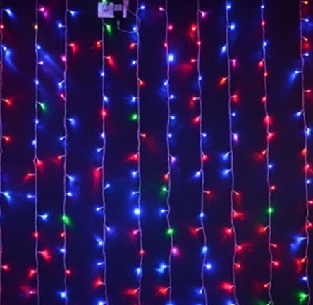 Гирлянда светодиодная Дождь 1,8х1,8 м 240 LED цветная