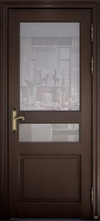 Двери Коллекция Версаль  мод.40006 Витраж наливной