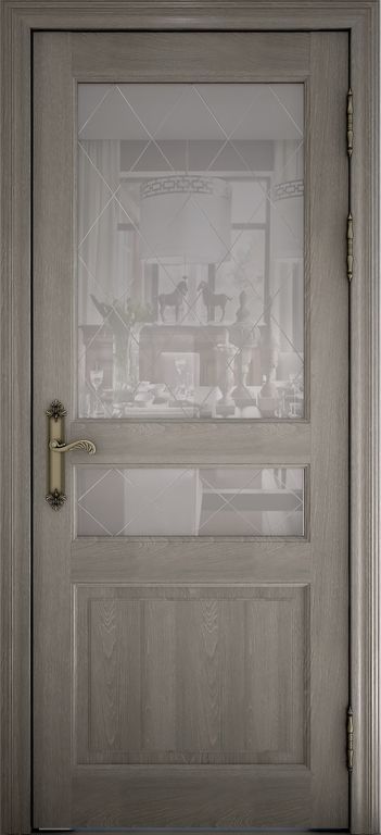 Дверь межкомнатная Коллекция Версаль мод.40006 Витраж наливной 4