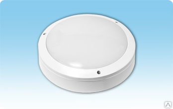 Светильник светодиодный ЖКХ круглый металлическом корпусе IP65.