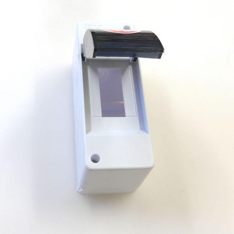 Щит распределительный навесной ЩРн-П-2 IP30 пластиковый белый прозрачная дв