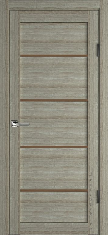 Дверь ПВХ Убертюра Коллекция Лайт мод.2114 межкомнатная серая