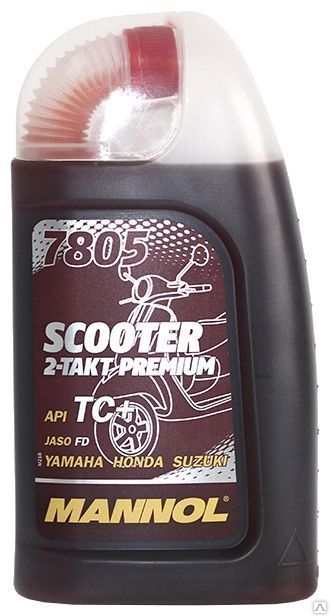 Моторное масло MANNOL 7805 Scooter 2-Takt Premium API TC+ 1 л (MN7805-1)