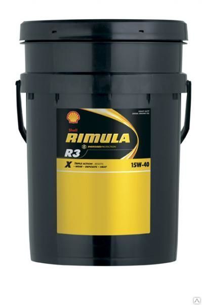 Моторное масло SHELL Rimula R3 X 15W40 20 л