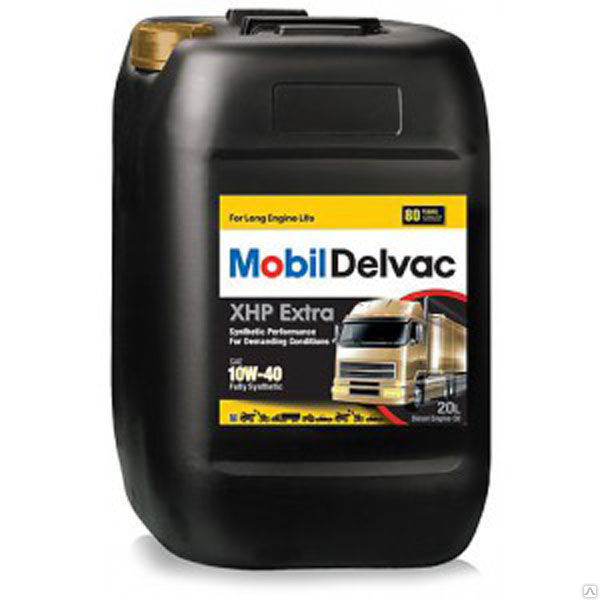 Моторное масло Mobil Delvac XHP Extra 10W-40, 20 л