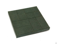 Тротуарная плитка полимерпесчаная зеленая 330 х 330 х 25