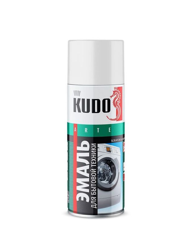 Краска-спрей для бытовой техники белая KUDO KU-1311