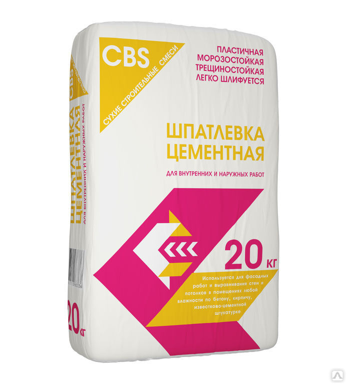Шпатлевка на цементном связующем CBS « Фасадная» (Серая),20 кг купить ...