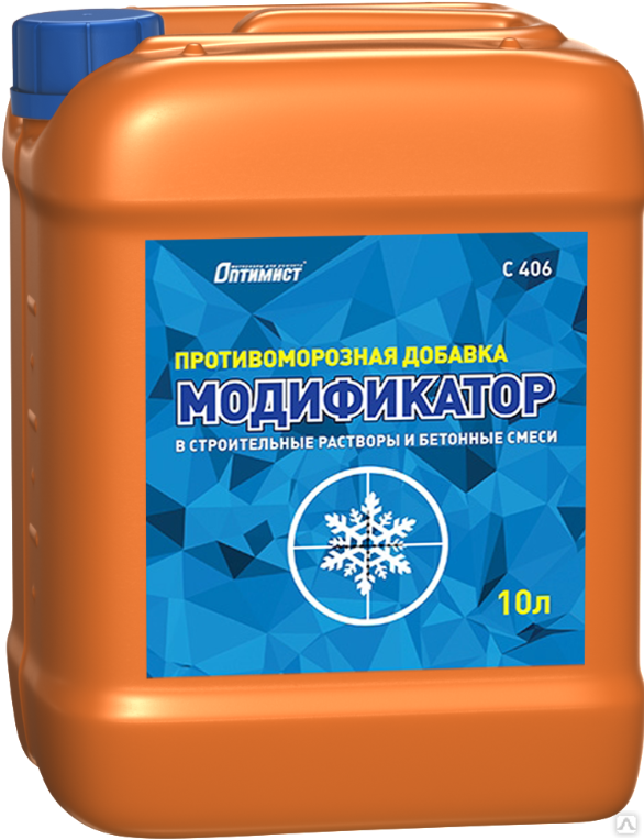 Модификатор. Добавка противоморозная оптимист, 10 л. Добавка в бетон. Модификаторы для бетона. Противоморозная добавка для бетона.