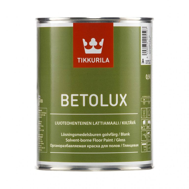 Краска для полов BETOLUX C глянцевая 0,9 л