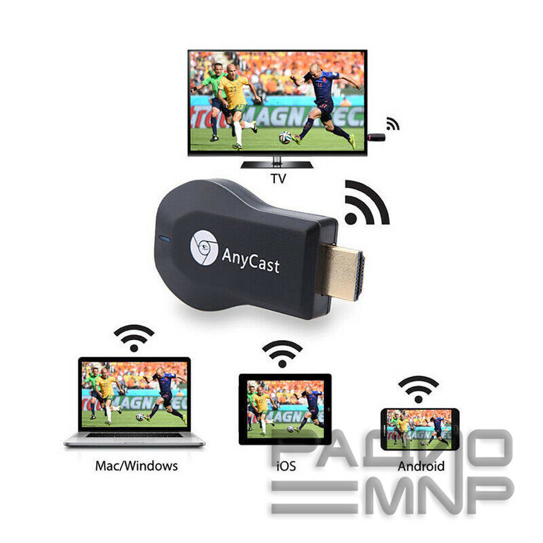 AnyCast беспроводной HDMI адаптер (Wi Fi to HDMI) "Premier" 3