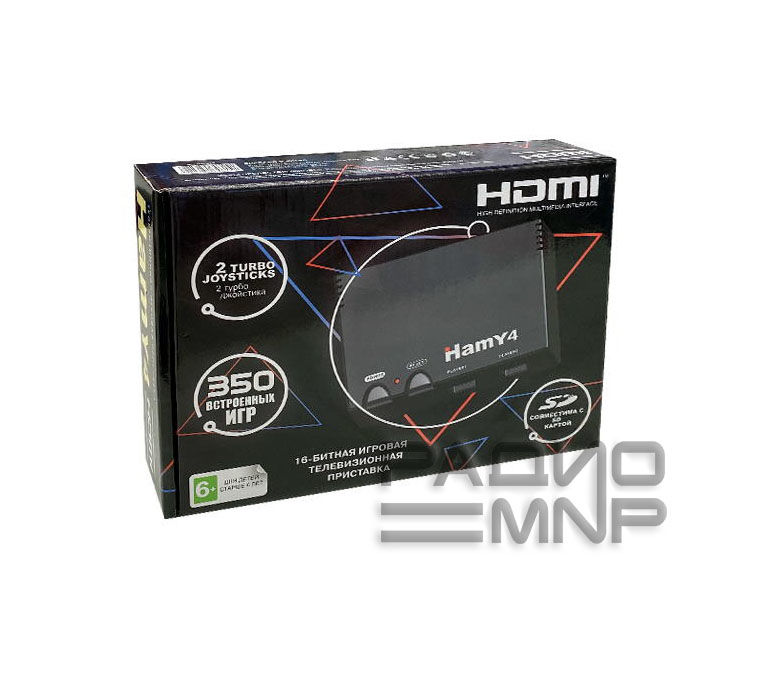 Игровая приставка 16Bit Sega-Dendy "Hamy 4" (SD-Card, 350 in 1, HDMI) 1