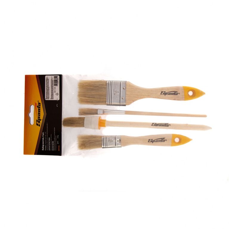 Кисть 4 в 1. Кисть №4 круглая "белые ночи" колонок голубая. Кисти с промокодом. Набор кистей 4 шт. 1 кисть кабуки плоская из ворса таклон.