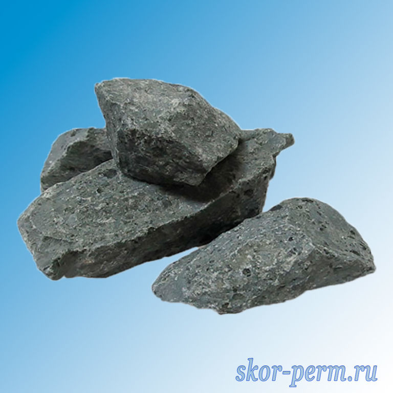 Камни для банных печей БАЗАЛЬТ колотый (10 кг)