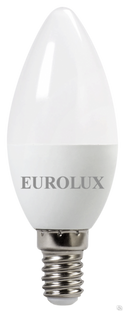 Лампа светодиодная EUROLUX LL-E-C37-6W-230-2,7K-E14 Eurolux 