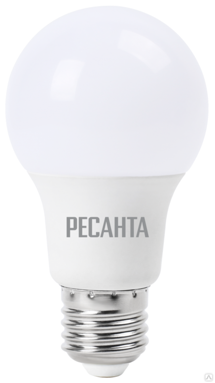 Лампа светодиодная РЕСАНТА LL-R-A60-9W-230-4K-E27 Ресанта