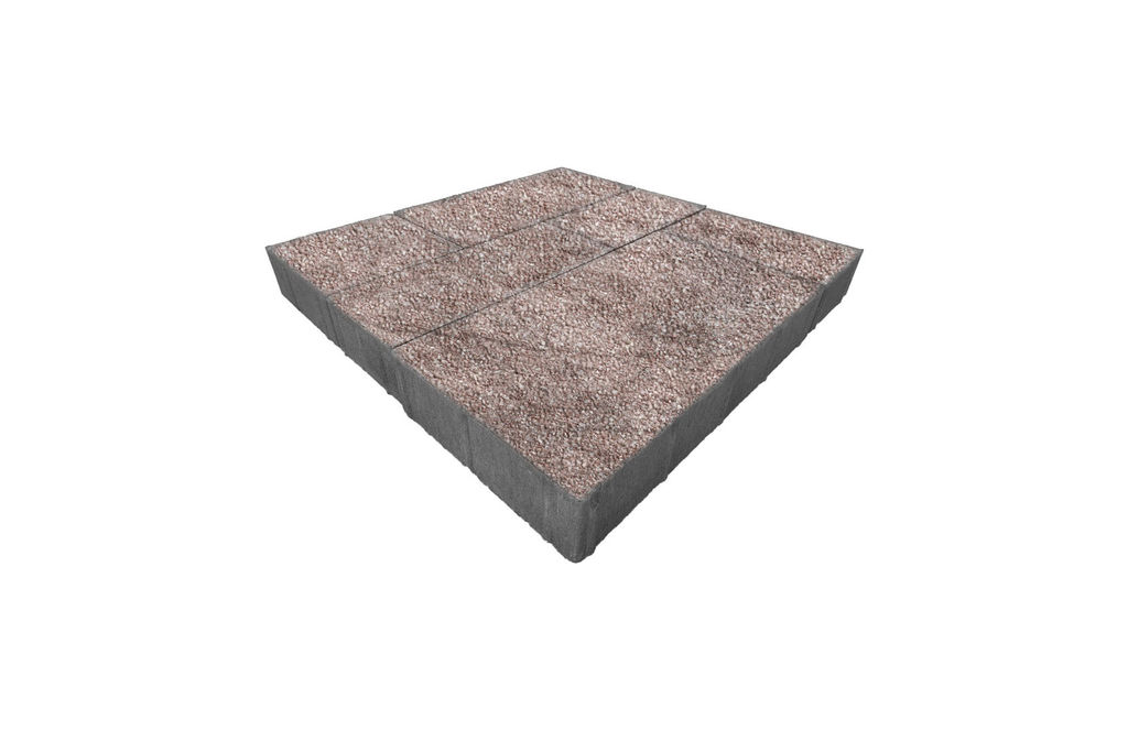 Плитка тротуарная "Stone Base" Сэндстоун 160х160х60 мм коралловый