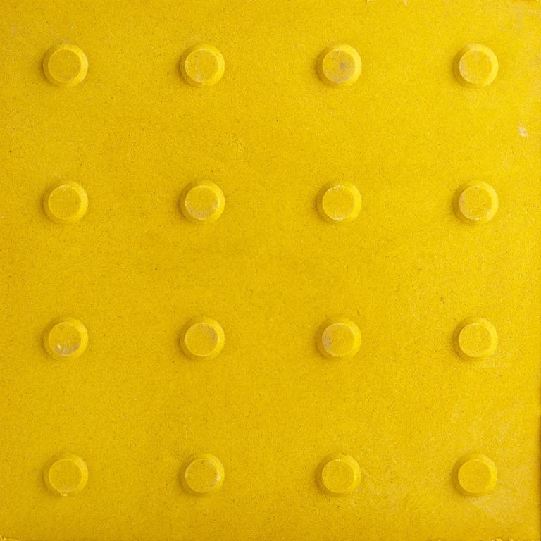 Плитка тактильная Конусообразный риф 300х300х45 мм Жёлтый