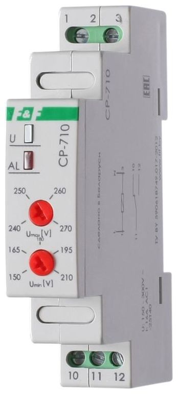 Реле напряжения CP-710 F&F EA04.009.001 Евроавтоматика F&F