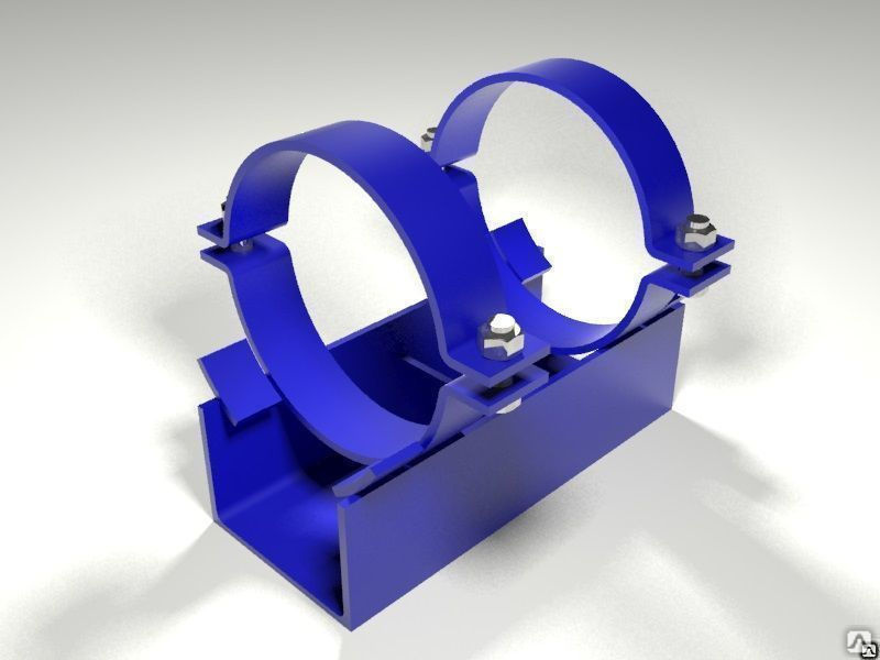 Опора трубопровода трубопроводов корпусная хомутовая КХ-А11 (А21) ОСТ ...?