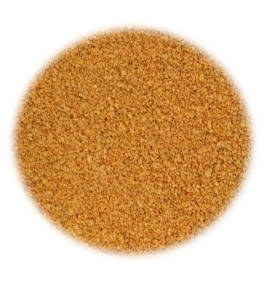 Цветной кварцевый песок 1 кг (темно-желтый, фр 0.3-0.7)