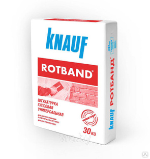 КНАУФ-Ротбанд, штукатурка гипсовая универсальная Knauf, 25 кг 