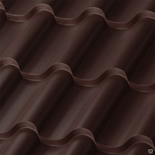 Темный шоколад металлочерепица фото