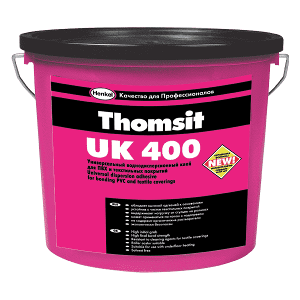 Клей водно-дисперсионный для текстильных и ПВХ покрытий Thomsit UK 400 7 кг