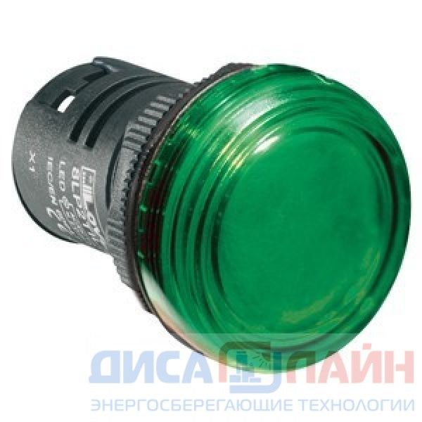 Индикаторная светодиодная лампа 8LP2TILM3P 230В AC зелёный