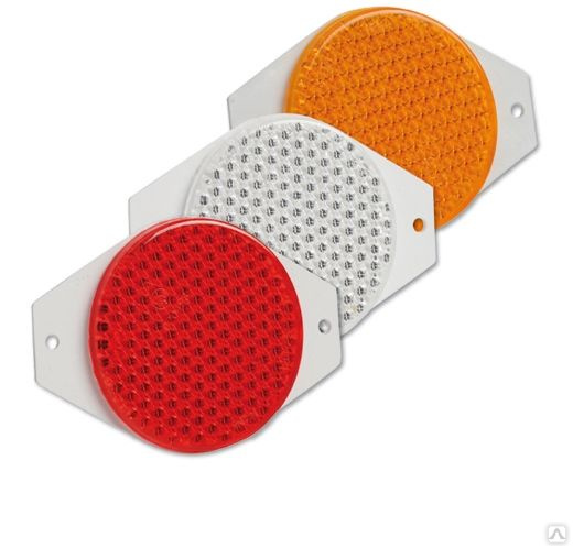 Катафот UO-75L RB красный круглый под винт, цена в Санкт-Петербурге от ...