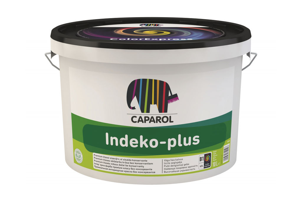 Краска ВД Caparol Indeko-plus База 1, для вн. работ 10 л