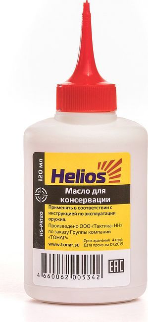 Масло для консервации оружия Helios, 120мл, пластмассовый баллон