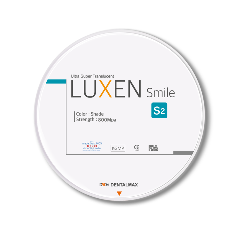 Циркониевый диск Luxen 600/800 МРа (Smile series) (для эстетических зон)