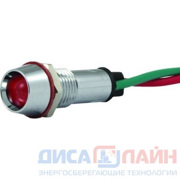 Индикаторная светодиодная лампа AR-AD22C-8T/L 220В АС/DC зелёный