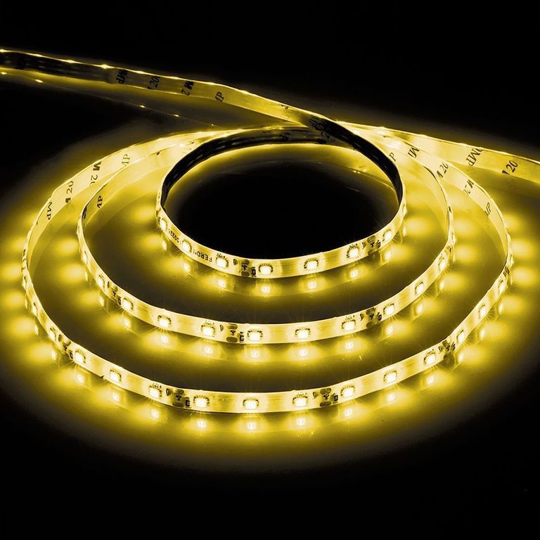 Светодиодная LED лента Feron LS603 27670 60SMD(2835)/м 4.8Вт/м 5м IP20 12V желтый