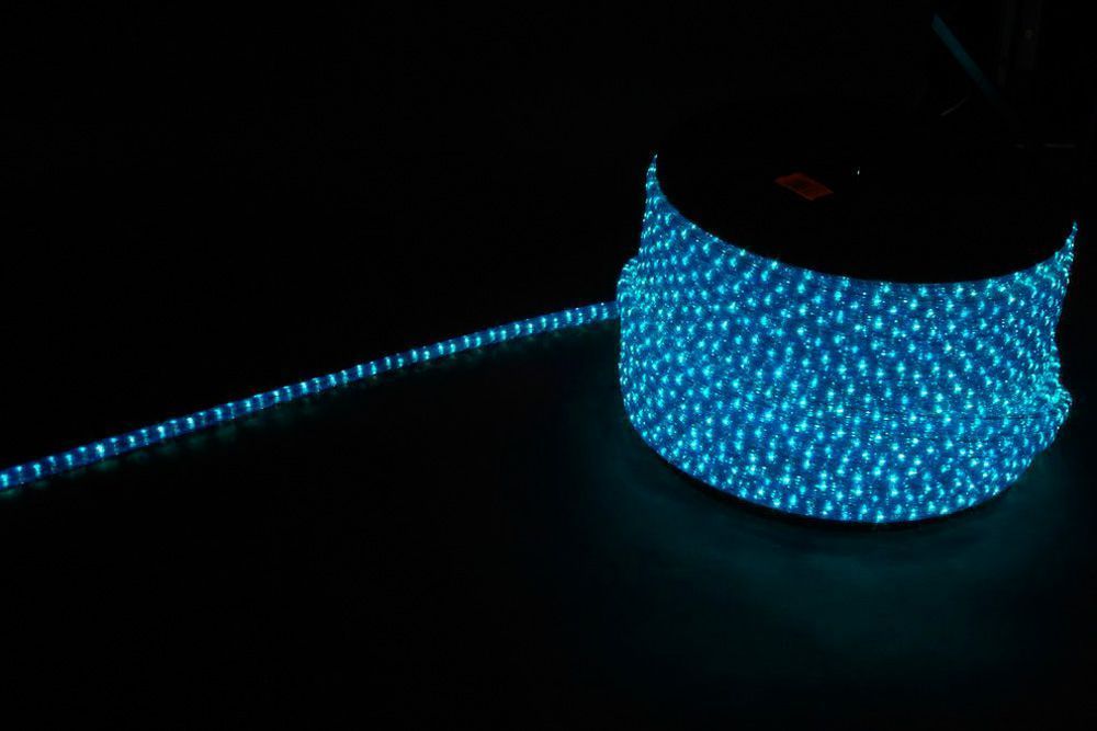 Дюралайт светодиодный Feron LED-F3W 3-х жильный синий-белый 2,88Вт/м 72LED/м 50м 220V 26211