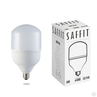 Лампа светодиодная Saffit Т80, SBHP1030, 30Вт, 220В, Е27, 4000К 