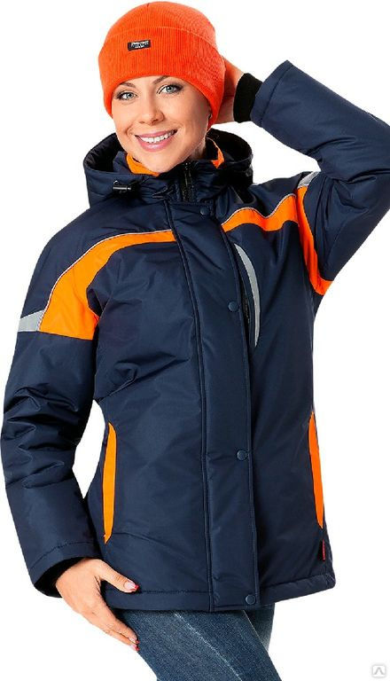 Куртка Леди Спец (синий с оранжевым)