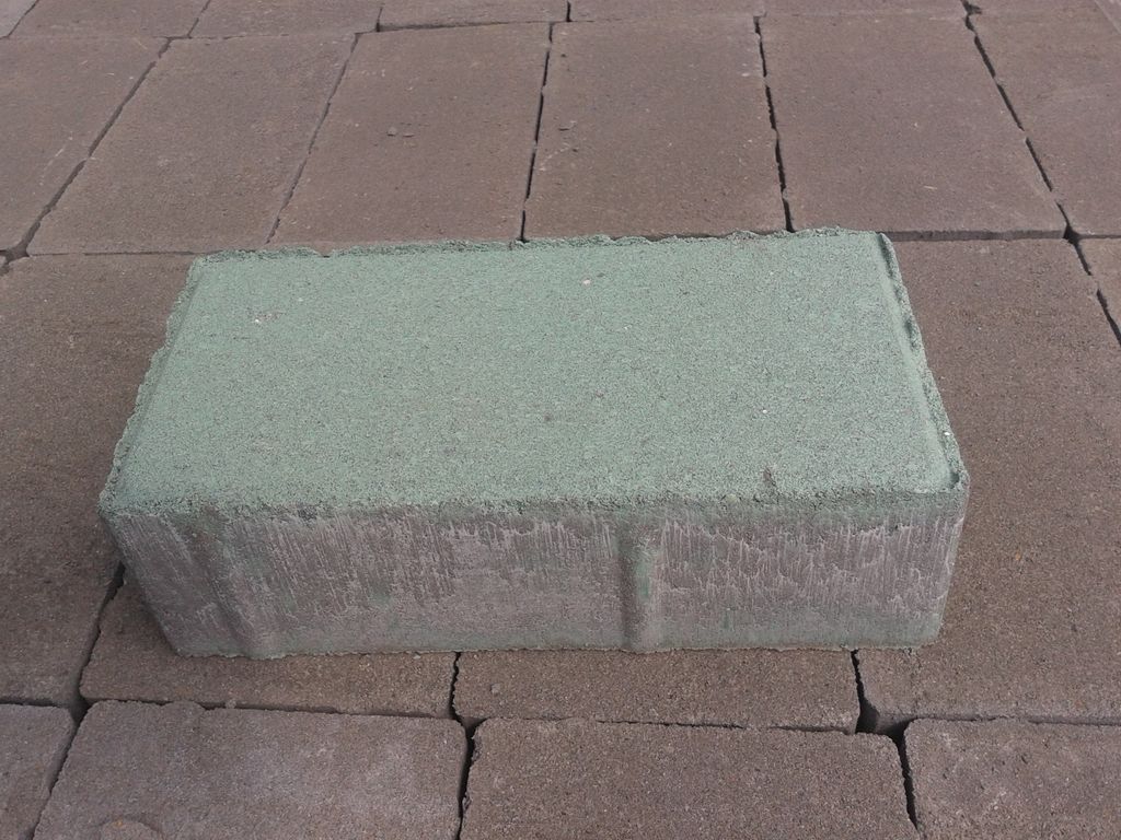 Брусчатка тротуарная Кирпичик 200х100х60 мм цвет зеленый