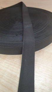 Лента шляпная 20 мм черная 50 м 