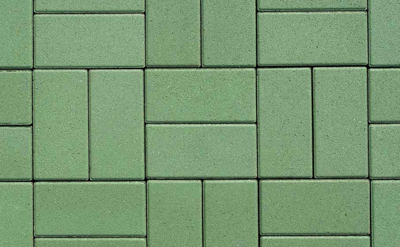 Плитка тротуарная без фаски 300х200х60 мм цвет зеленый 10,2 м2