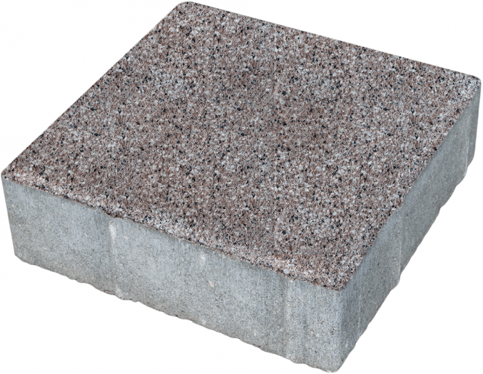 Плитка тротуарная с фаской 100х100х60 мм фактурный верх из натурального камня окрашенная 9,6 м2