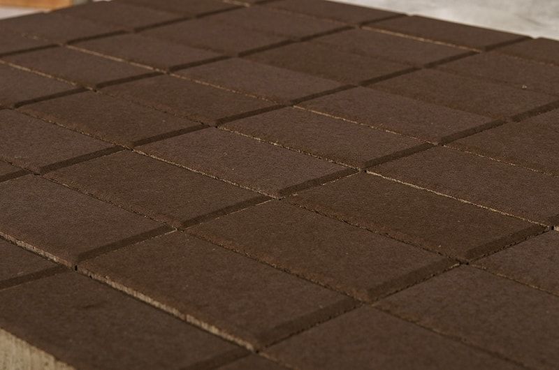 Тротуарная плитка Кирпичик 250х123х70 мм цвет шоколад 9,6 м2
