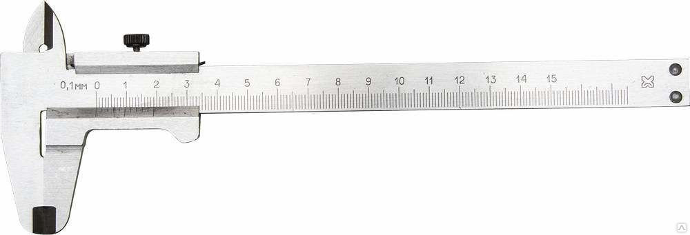 Штангенциркуль металлический тип 1 класс точности 2 150 мм, шаг 0.1 мм