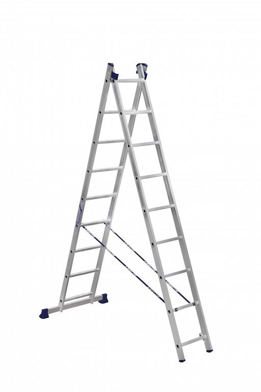 Лестница 2-секционная алюминиевая TOR SC2009 2x9 универсальная