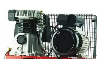 Электрический двигатель с компрессорной головкой (шкив и ремень защищены решеткой) 3