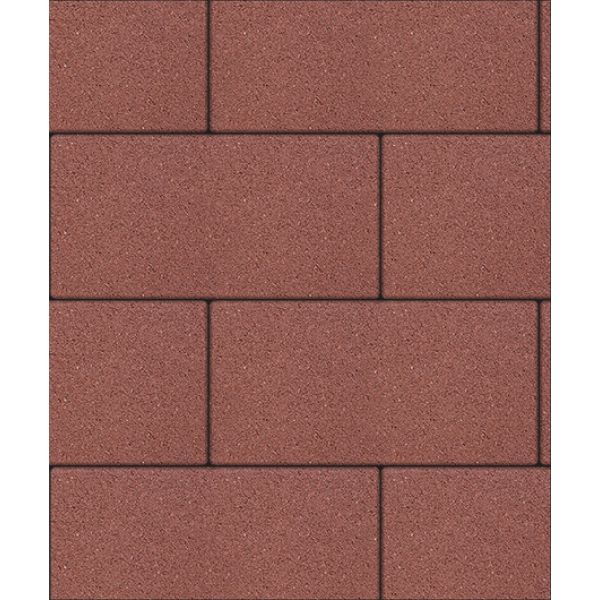 Тротуарная плитка Ла-Линия, Гранит, Красный, 80 мм (600x300)