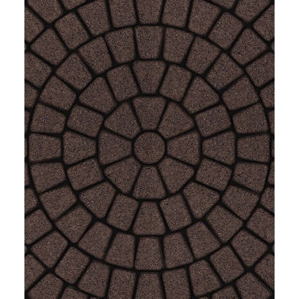 Тротуарная плитка круговая Классико, Гранит, Коричневый, 60 мм