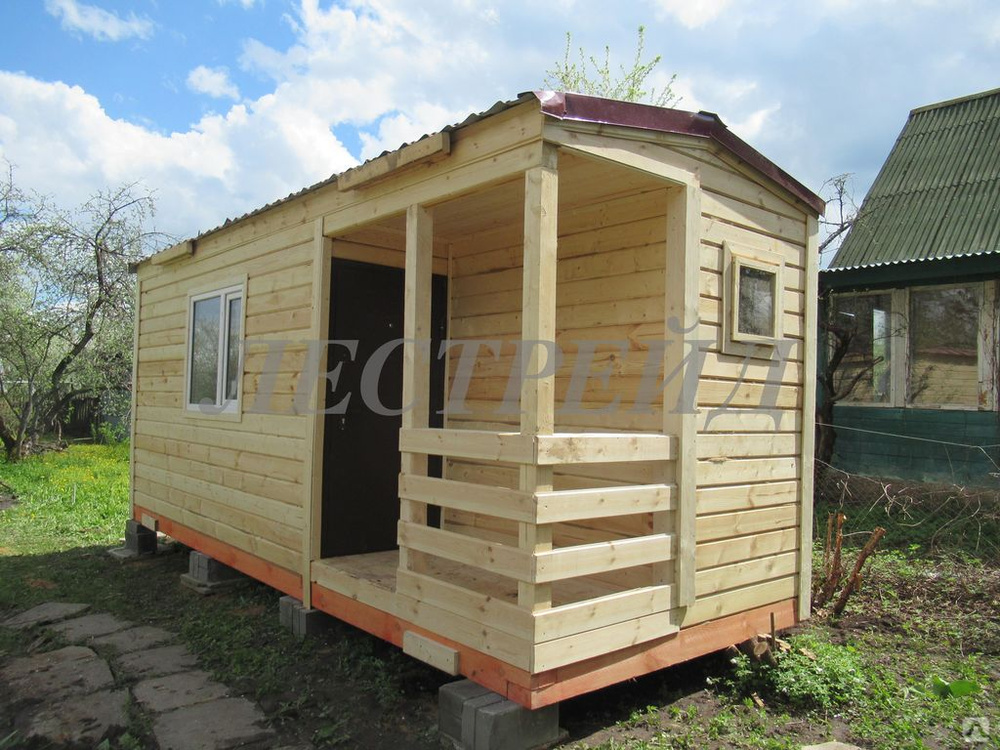 Бытовка из бруса 6х2,3 м от производителя купить в Москве с доставкой ...