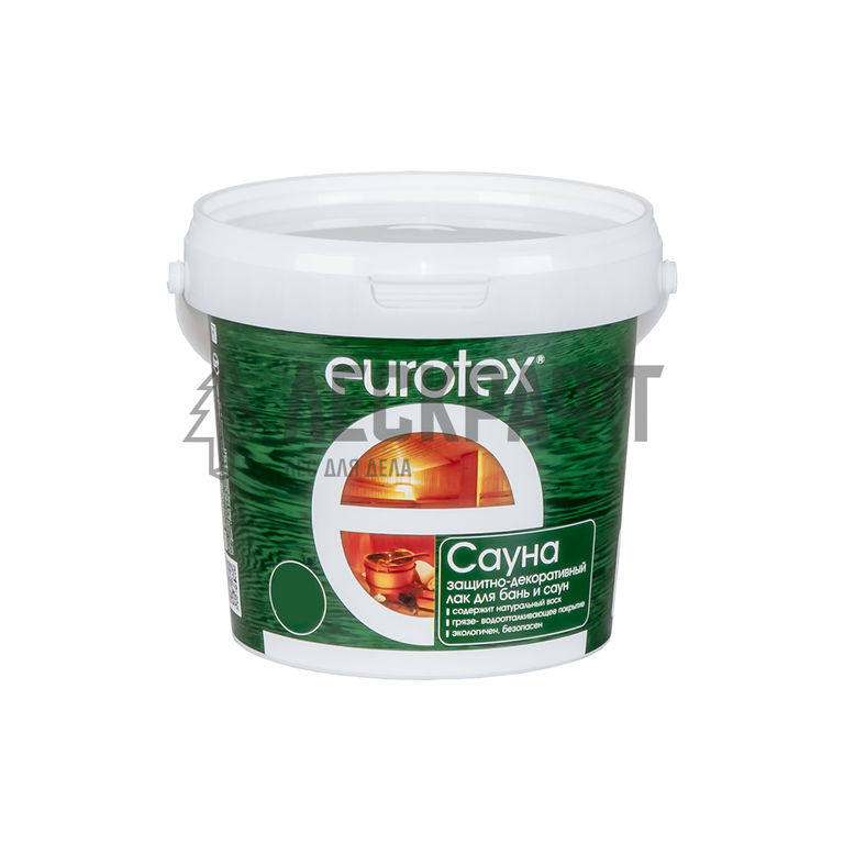 Лак для бань и саун EUROTEX - Сауна бесцветный 2,5 кг Рогнеда
